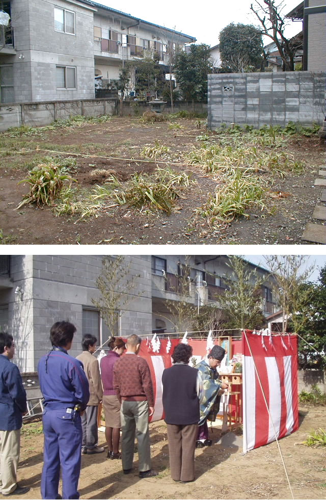 地鎮祭とベタ基礎工事
